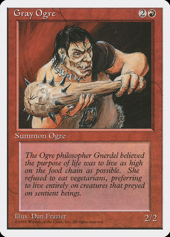 Gray Ogre [Fourth Edition] Magic: The Gathering