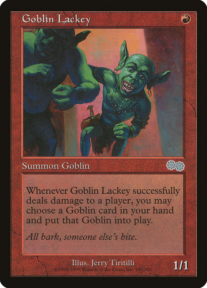 Goblin Lackey [Urza's Saga] Magic: The Gathering