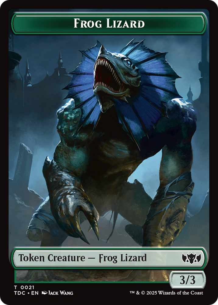Frog Lizard // Dragon (0014) Double-Sided Token [Tarkir: Dragonstorm Commander Tokens] Magic: The Gathering