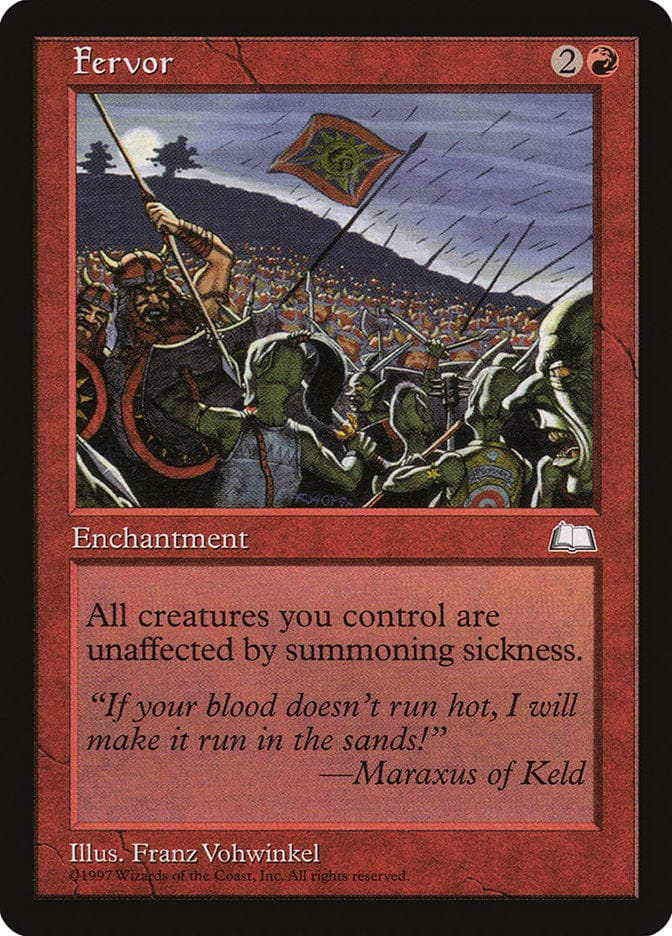 Fervor [Weatherlight] Magic: The Gathering