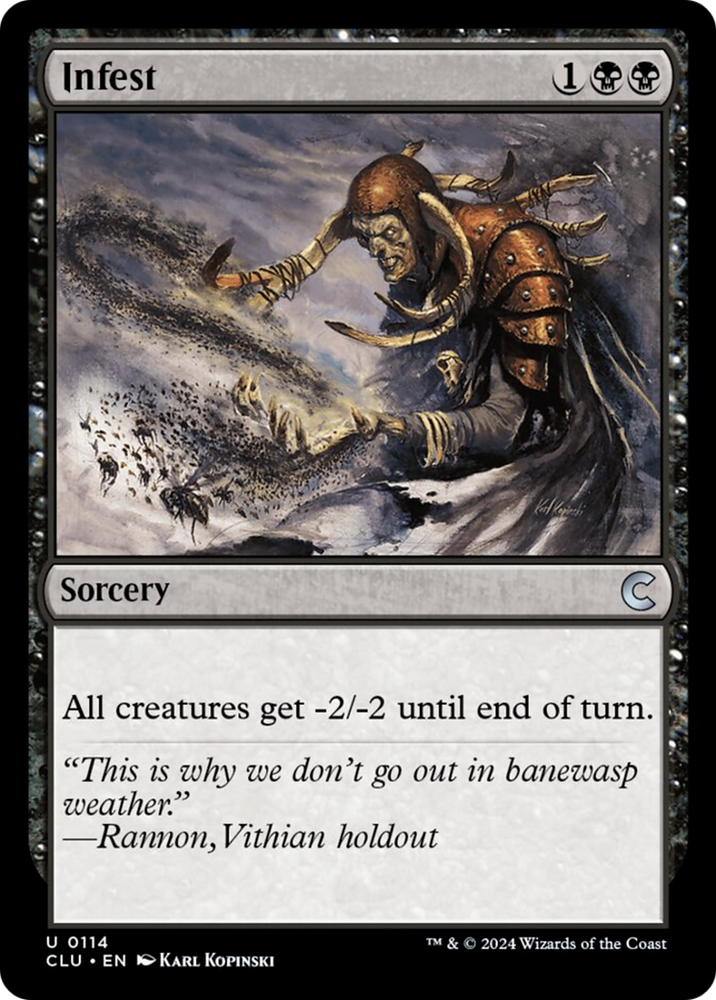 Infest [Ravnica: Clue Edition] Magic: The Gathering