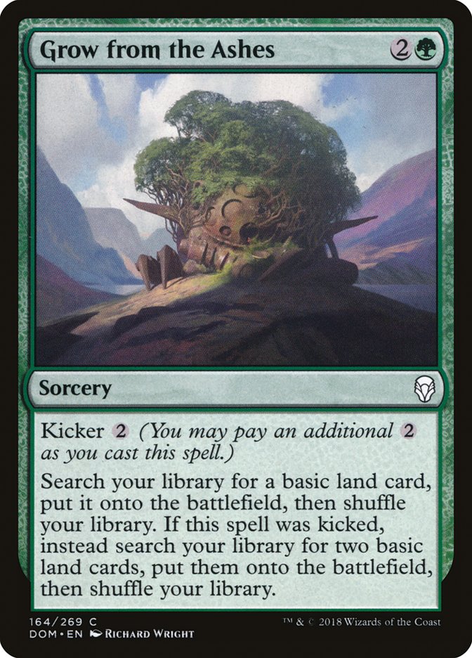 Grow from the Ashes [Dominaria] Magic: The Gathering