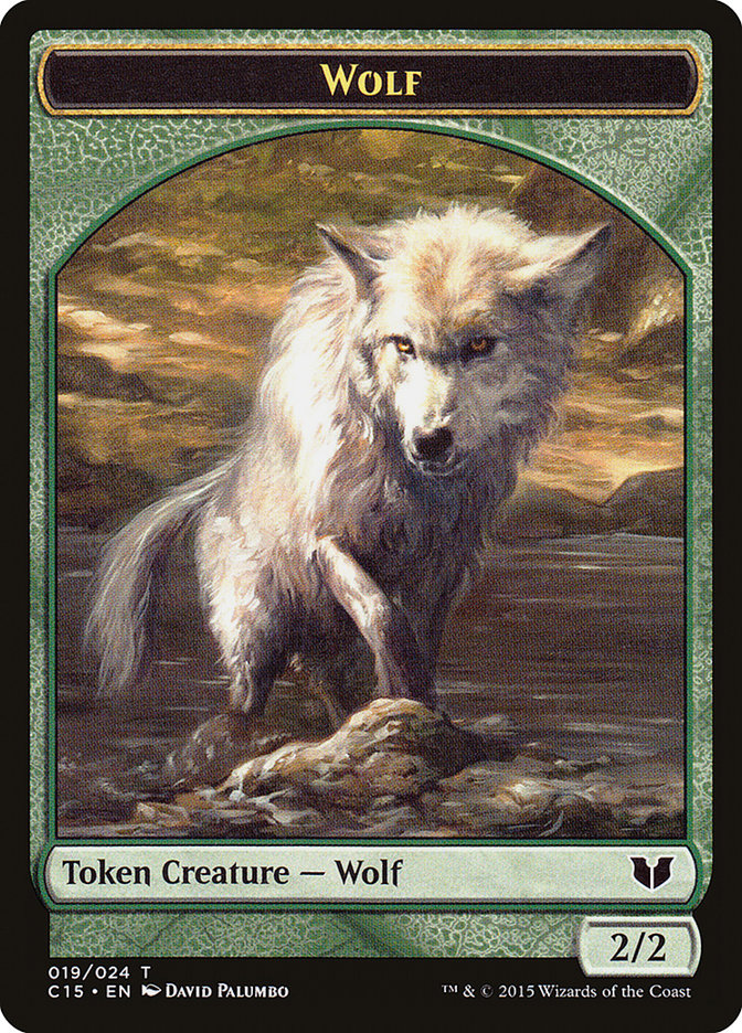 Spider // Wolf Double-Sided Token [Commander 2015 Tokens] Magic: The Gathering