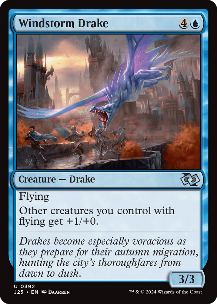 Windstorm Drake [Foundations Jumpstart] Magic: The Gathering