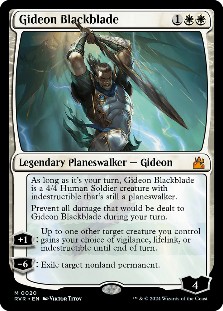 Gideon Blackblade [Ravnica Remastered] Magic: The Gathering