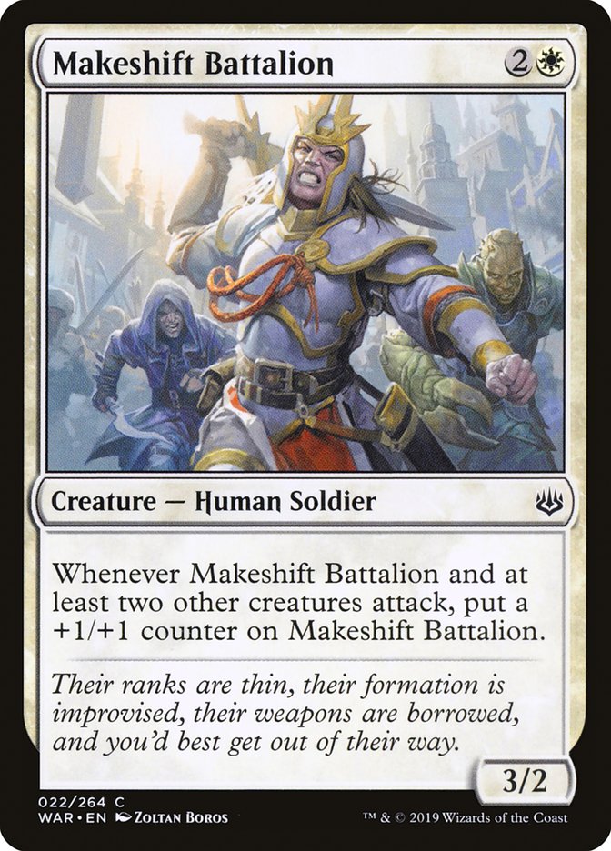 Makeshift Battalion [War of the Spark] Magic: The Gathering