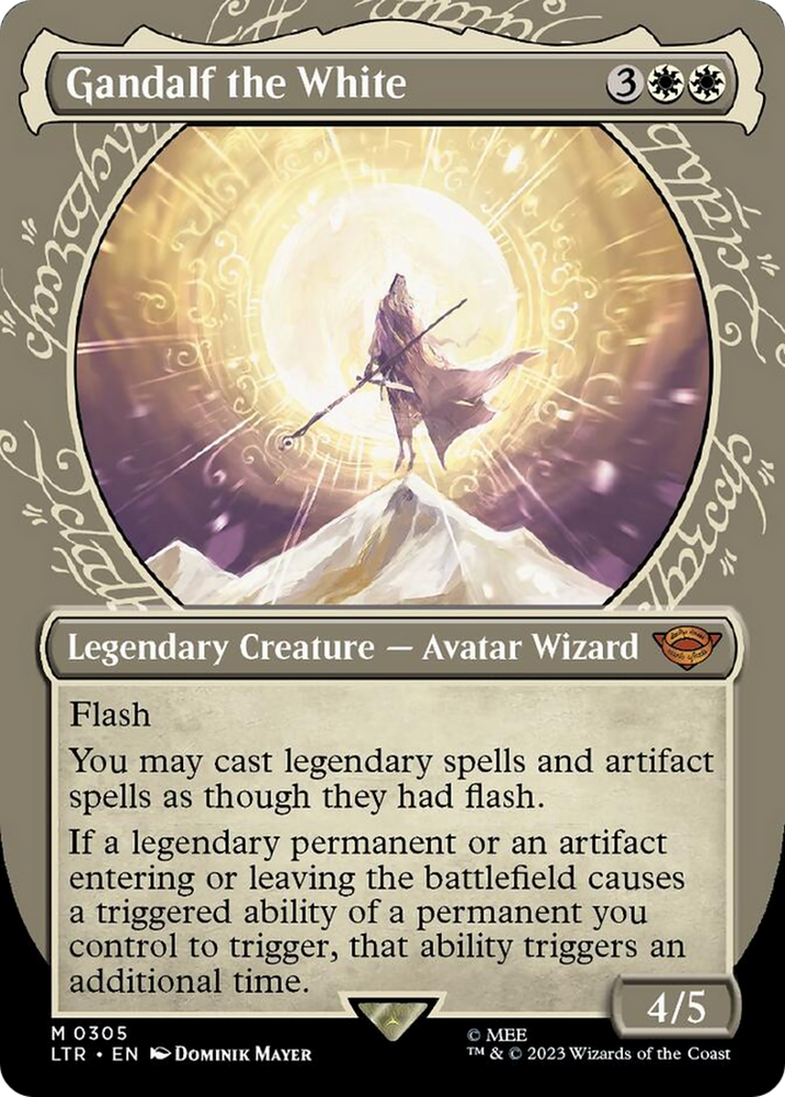 Gandalf the White (Showcase Ring Frame) [The Lord of the Rings: Tales of Middle-Earth] Magic: The Gathering