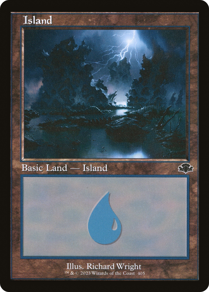 Island (405) (Retro) [Dominaria Remastered] Magic: The Gathering