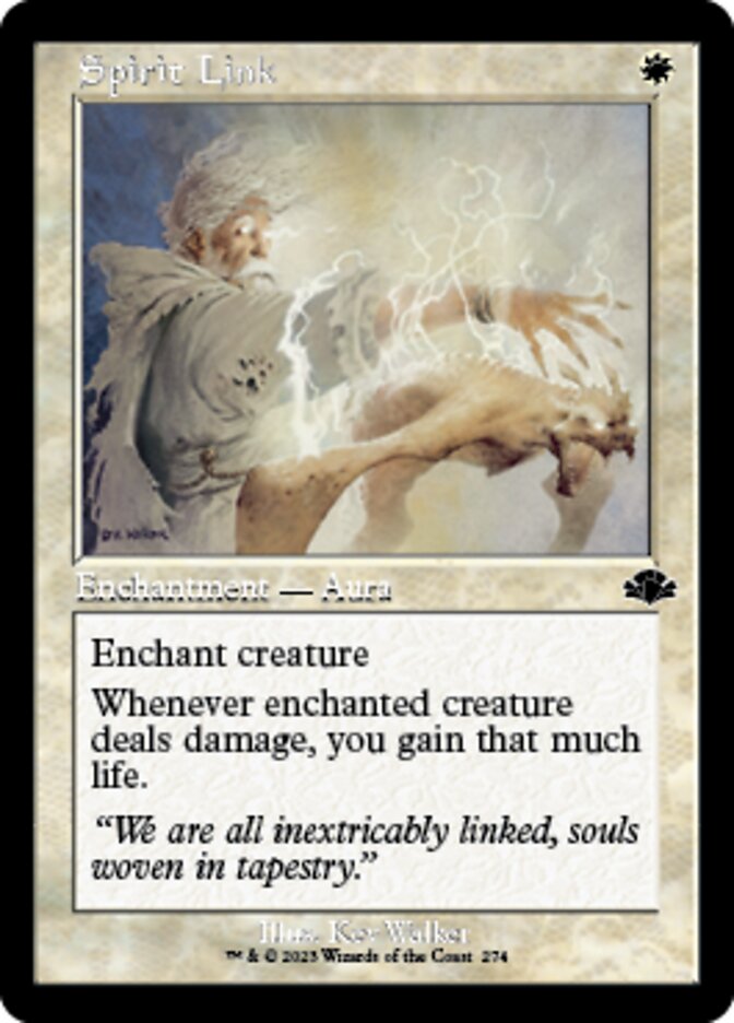 Spirit Link (Retro) [Dominaria Remastered] Magic: The Gathering