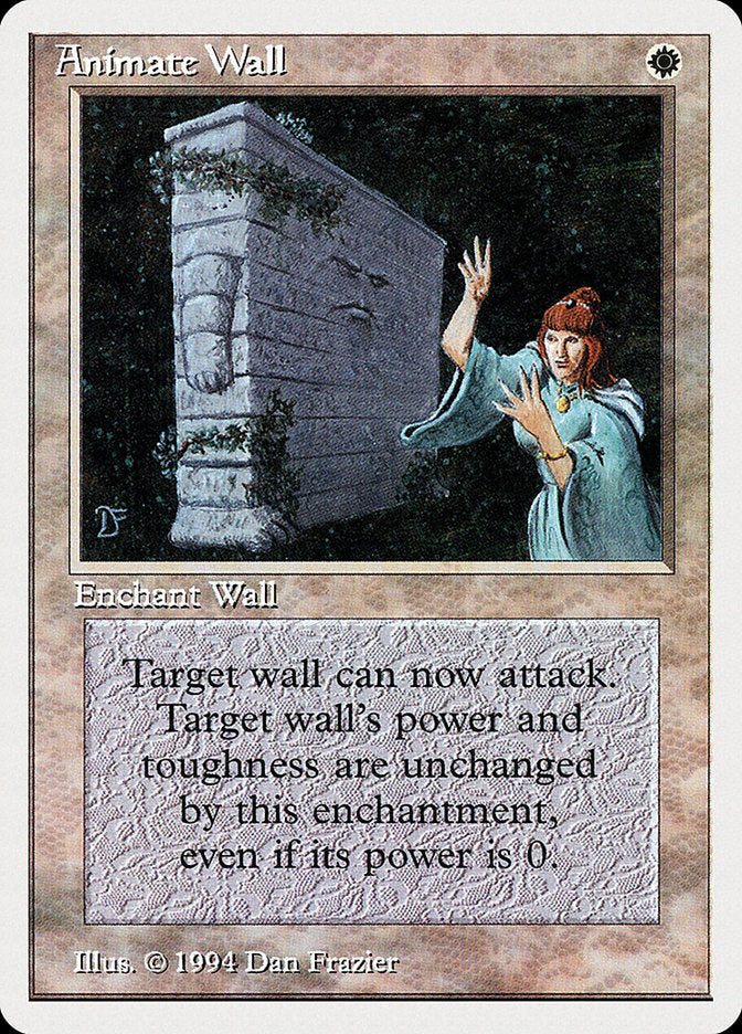 Animate Wall [Summer Magic / Edgar] Magic: The Gathering