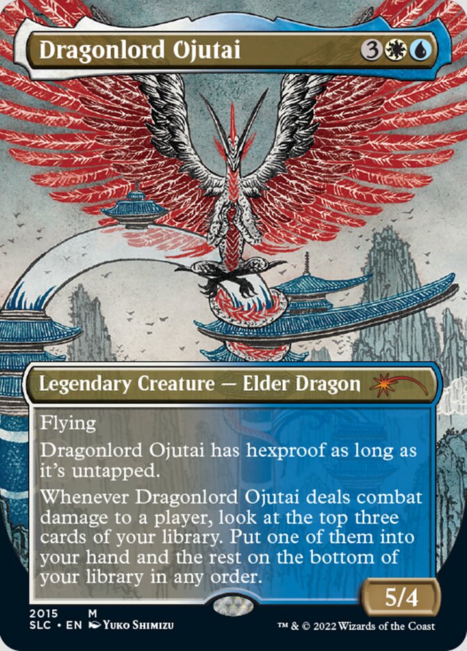 Dragonlord Ojutai (Borderless) [Secret Lair Countdown Kit] Magic: The Gathering