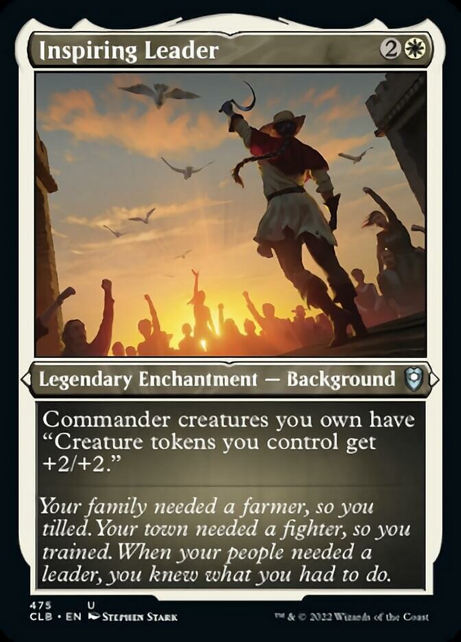 Inspiring Leader (Foil Etched) [Commander Legends: Battle for Baldur's Gate] Magic: The Gathering