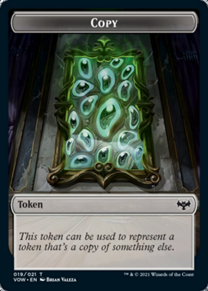 Copy // Treasure Double-Sided Token [Innistrad: Crimson Vow Tokens] Magic: The Gathering