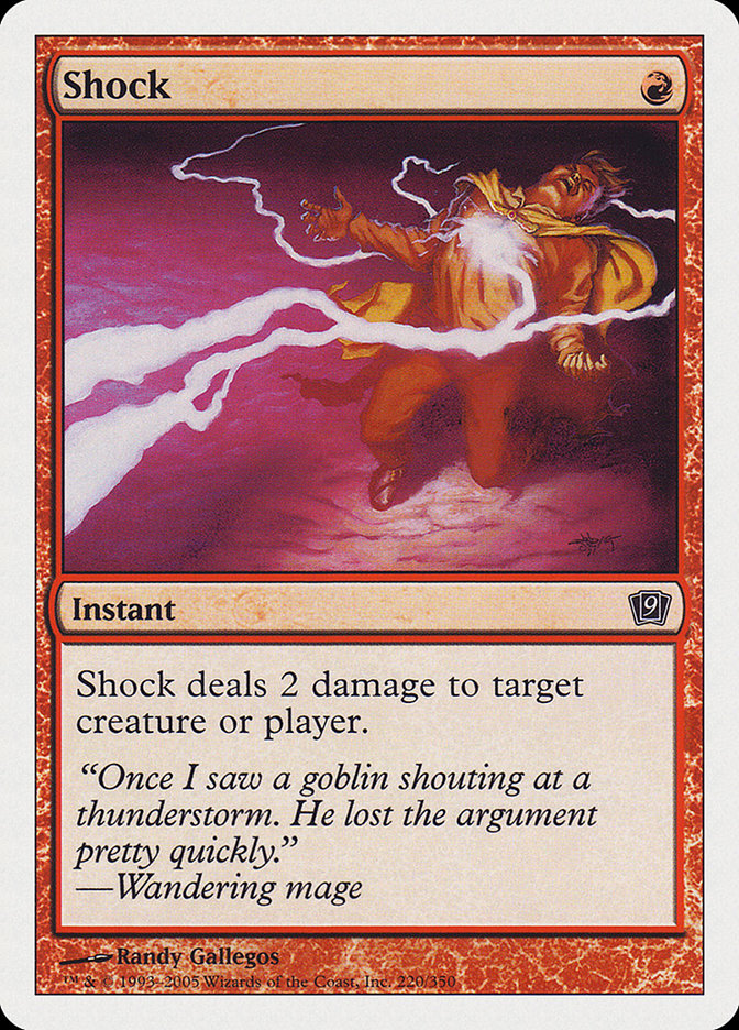 Shock [Ninth Edition] Magic: The Gathering