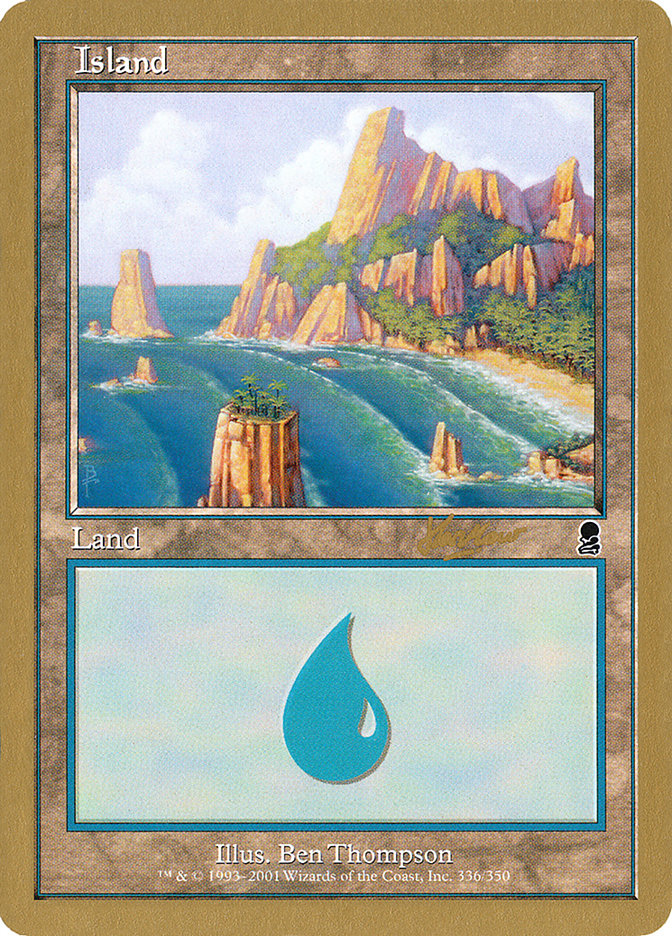 Island (shh336a) (Sim Han How) [World Championship Decks 2002] Magic: The Gathering