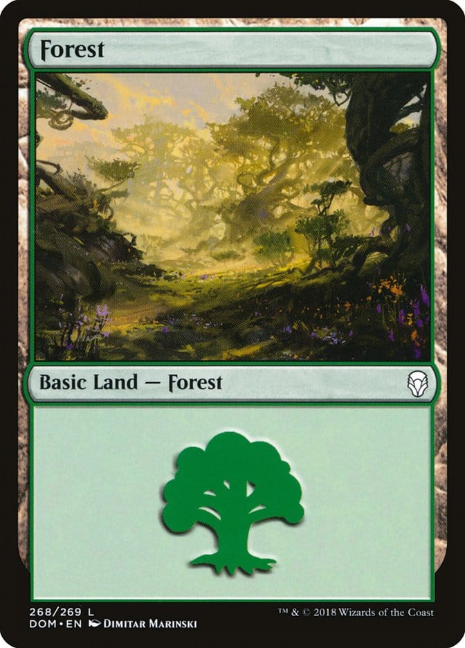 Forest (268) [Dominaria] Magic: The Gathering