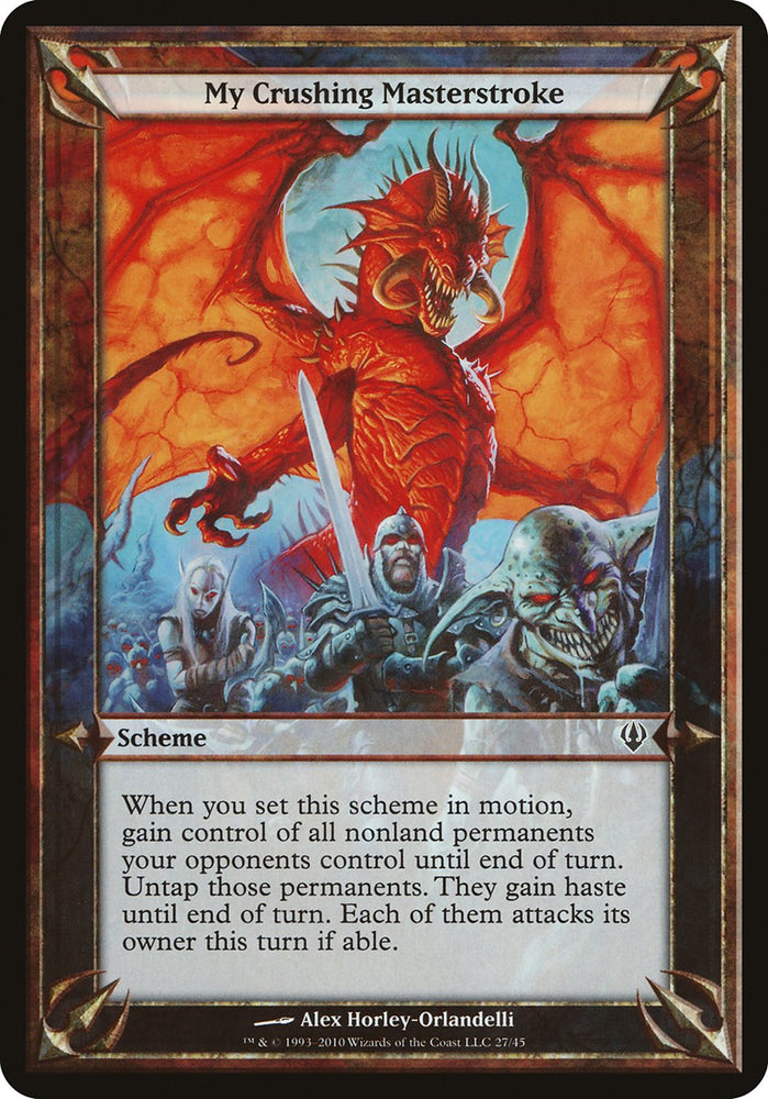 My Crushing Masterstroke (Schemes) [Archenemy Schemes] Magic: The Gathering