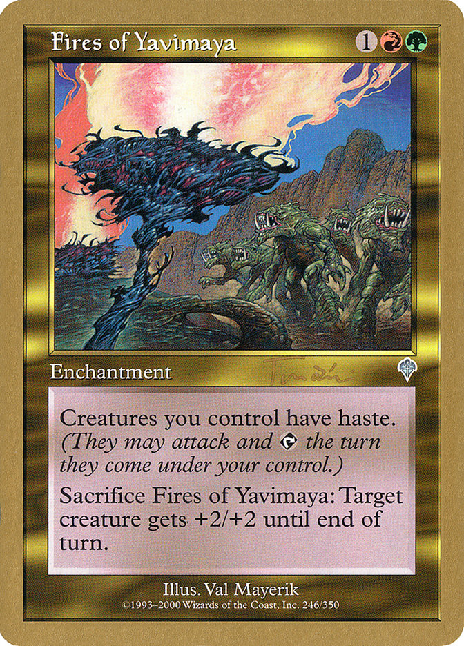 Fires of Yavimaya (Jan Tomcani) [World Championship Decks 2001] Magic: The Gathering