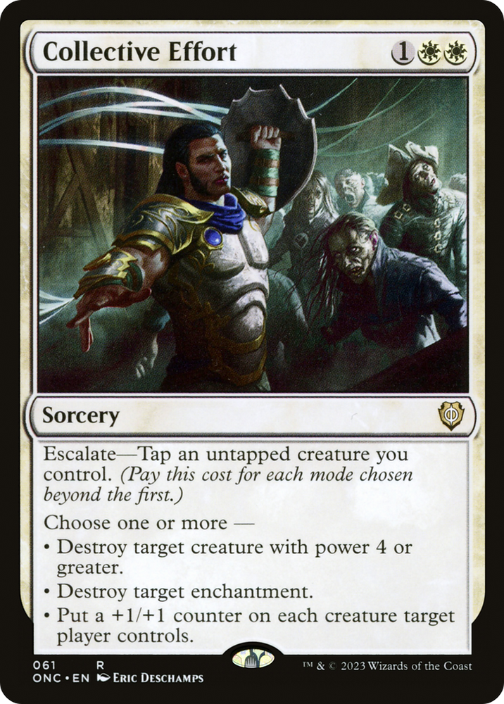 Collective Effort [Phyrexia: All Will Be One Commander] Magic: The Gathering