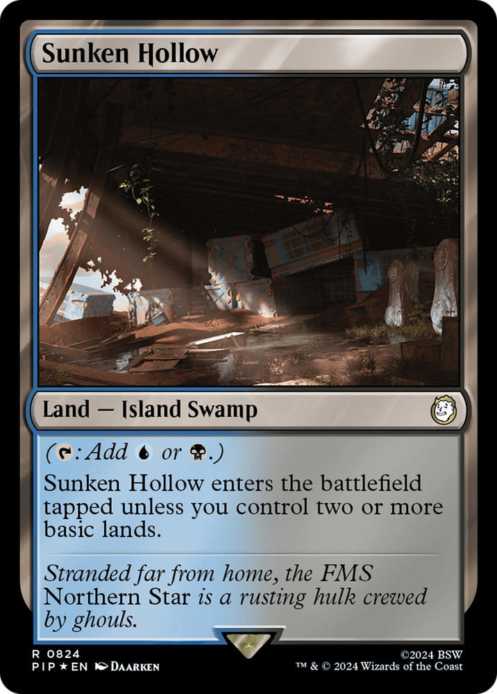 Sunken Hollow (Surge Foil) [Fallout] Magic: The Gathering