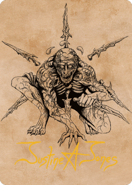 Bhaal, Lord of Murder Art Card (Gold-Stamped Signature) [Commander Legends: Battle for Baldur's Gate Art Series] Magic: The Gathering