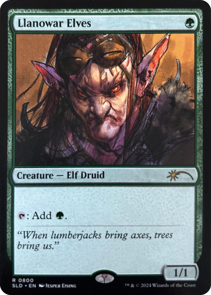 Llanowar Elves (0800) [Secret Lair Drop Series] Magic: The Gathering