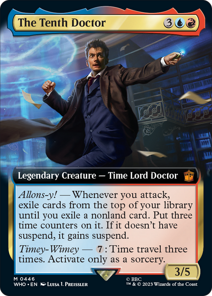 The Tenth Doctor (Extended Art) [Doctor Who] Magic: The Gathering