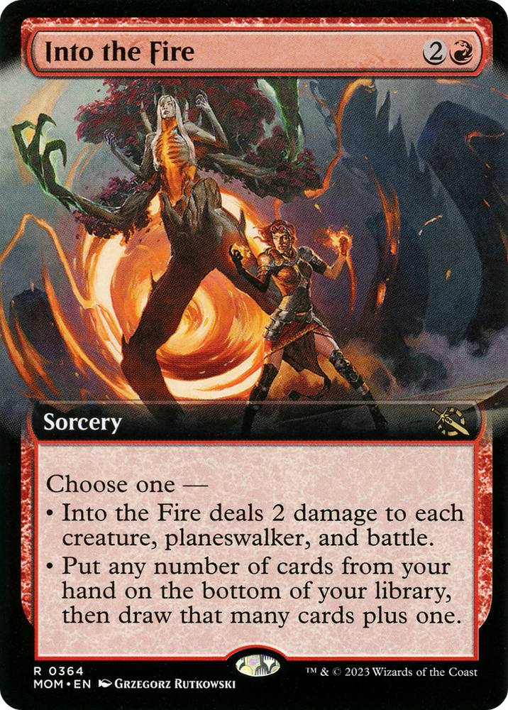 Into the Fire (Extended Art) [March of the Machine] Magic: The Gathering