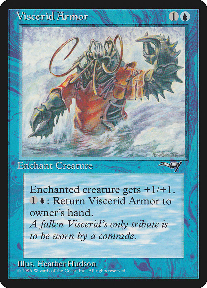 Viscerid Armor (Standing in Water) [Alliances] Magic: The Gathering
