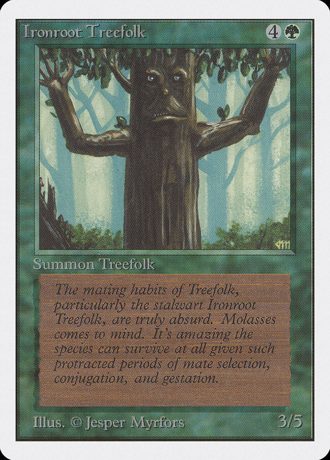 Ironroot Treefolk [Unlimited Edition] Magic: The Gathering