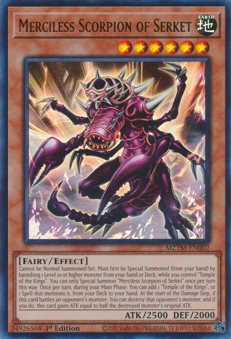 Merciless Scorpion of Serket [MZTM-EN002] Ultra Rare - Yugioh Cards For Your TCG Needs!