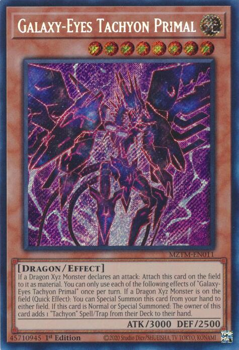 Galaxy-Eyes Tachyon Primal [MZTM-EN011] Secret Rare - Yugioh Cards For Your TCG Needs!