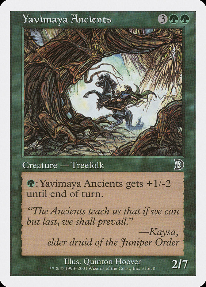 Yavimaya Ancients (Horse Art) [Deckmasters] Magic: The Gathering
