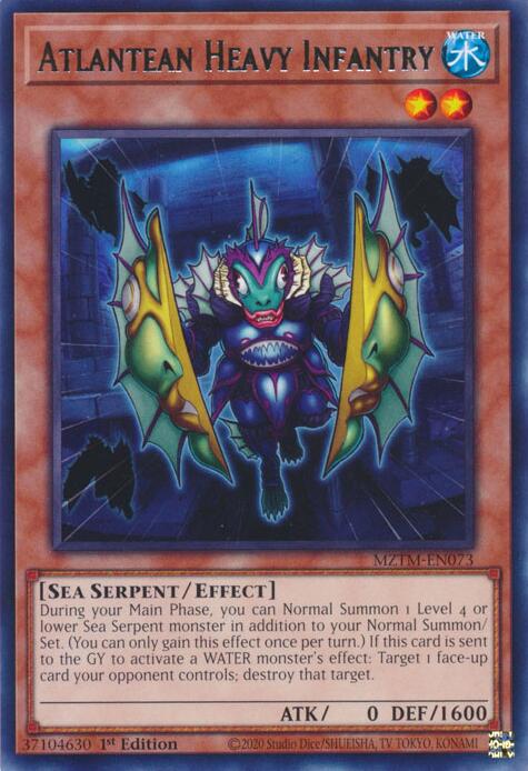 Atlantean Heavy Infantry [MZTM-EN073] Rare Yu-Gi-Oh!
