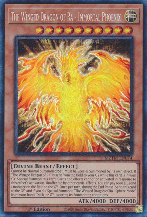 The Winged Dragon of Ra - Immortal Phoenix (Collector's Rare) [MZTM-EN074] Collector's Rare - Yugioh Cards For Your TCG Needs!