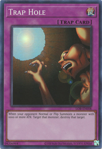 Trap Hole (25th Anniversary) [LOB-EN058] Super Rare - Yugioh Cards For Your TCG Needs!