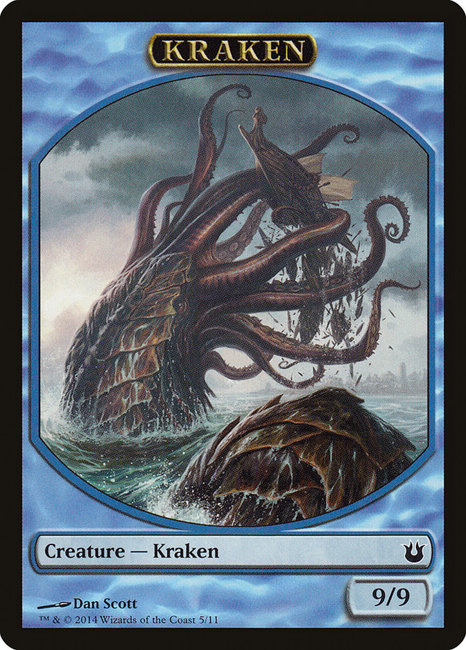 Kraken Token [Born of the Gods Tokens] Magic: The Gathering