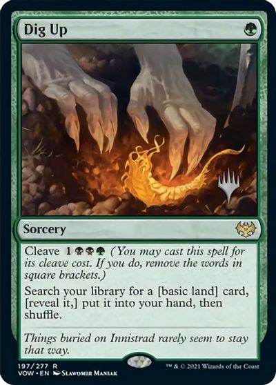 Dig Up (Promo Pack) [Innistrad: Crimson Vow Promos] Magic: The Gathering