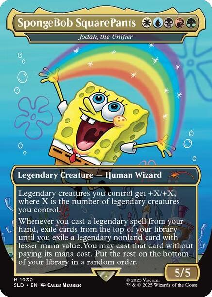 SpongeBob SquarePants - Jodah, the Unifier [Secret Lair Drop Series] Magic: The Gathering