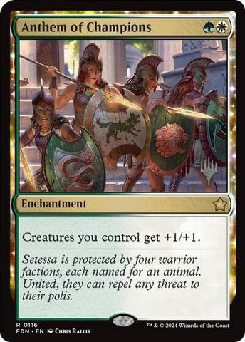 Anthem of Champions (Promo Pack) [Foundations Promos] Magic: The Gathering