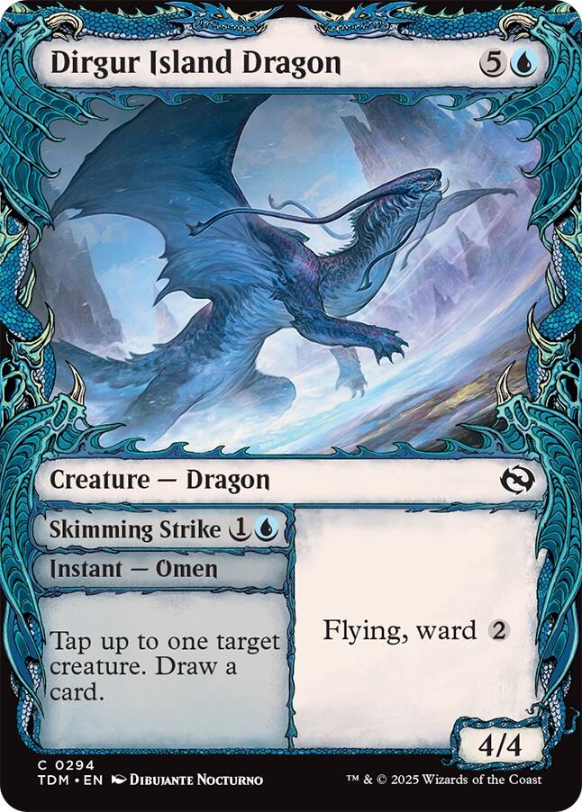 Dirgur Island Dragon (Showcase) [Tarkir: Dragonstorm] Magic: The Gathering