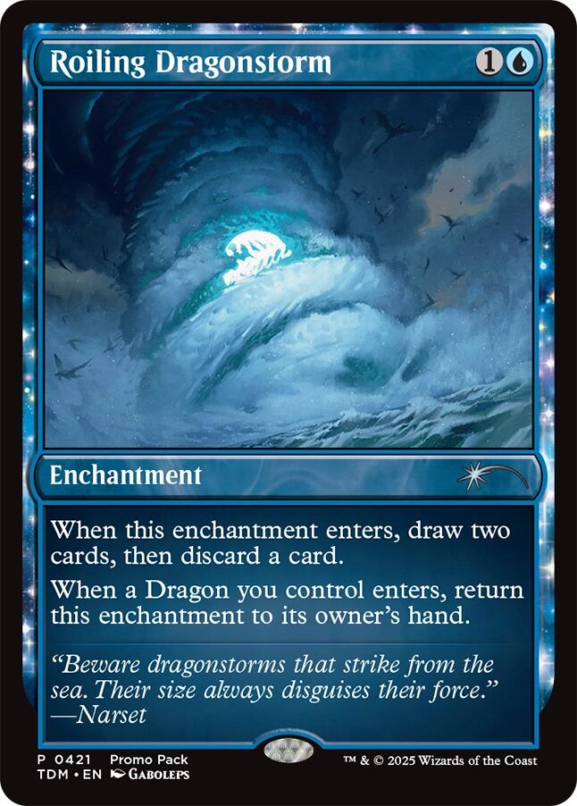 Roiling Dragonstorm (Promo Pack) [Tarkir: Dragonstorm Promos] Magic: The Gathering