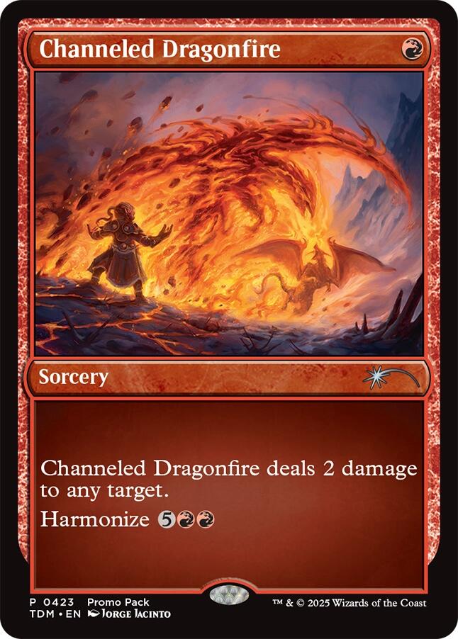 Channeled Dragonfire (Promo Pack) [Tarkir: Dragonstorm Promos] Magic: The Gathering