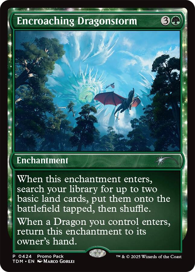 Encroaching Dragonstorm [Tarkir: Dragonstorm Promos] Magic: The Gathering