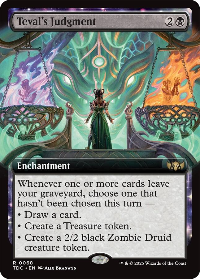 Teval's Judgment (Extended Art) [Tarkir: Dragonstorm Commander] Magic: The Gathering