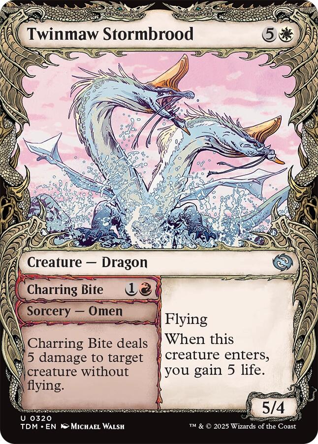 Twinmaw Stormbrood (Showcase) [Tarkir: Dragonstorm] Magic: The Gathering