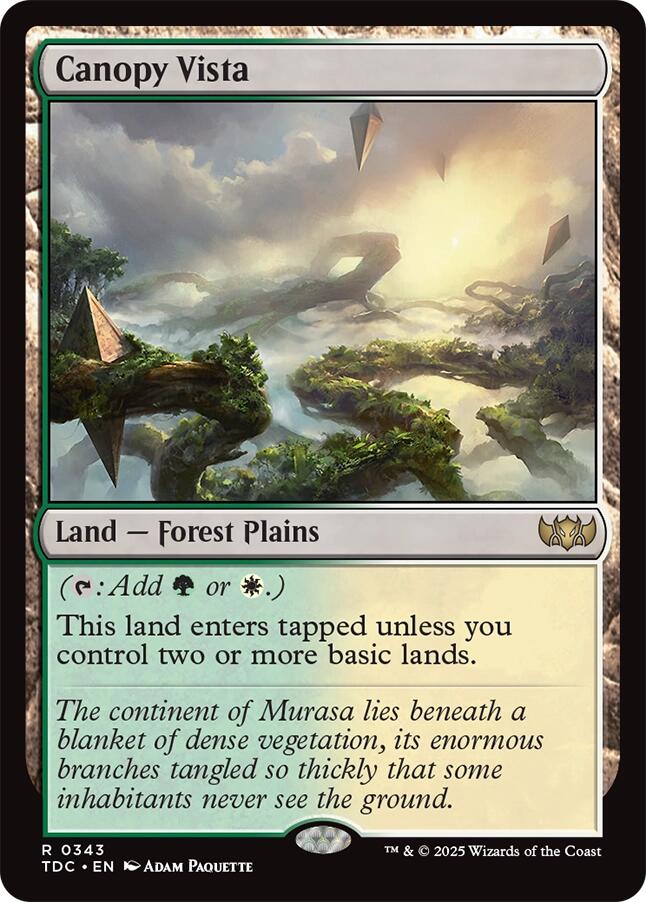 Canopy Vista [Tarkir: Dragonstorm Commander] Magic: The Gathering
