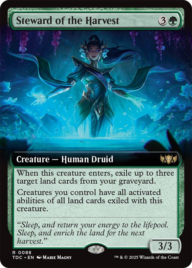 Steward of the Harvest (Extended Art) [Tarkir: Dragonstorm Commander] Magic: The Gathering