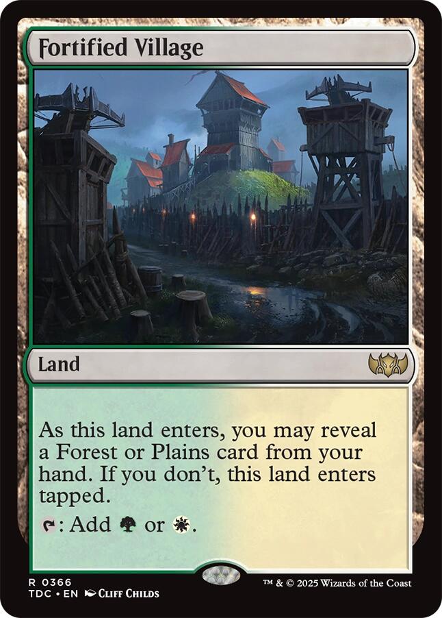 Fortified Village [Tarkir: Dragonstorm Commander] Magic: The Gathering