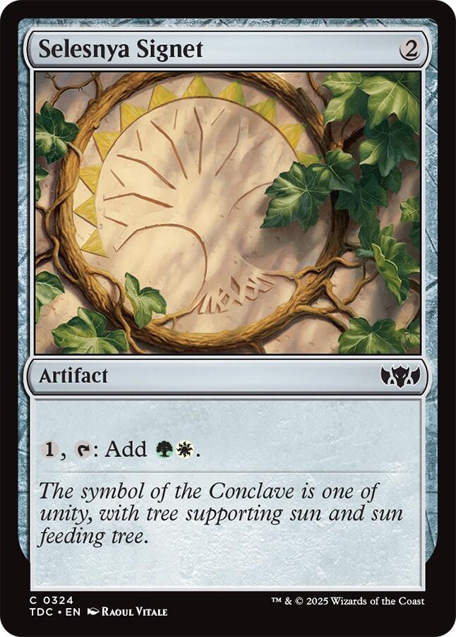 Selesnya Signet [Tarkir: Dragonstorm Commander] Magic: The Gathering